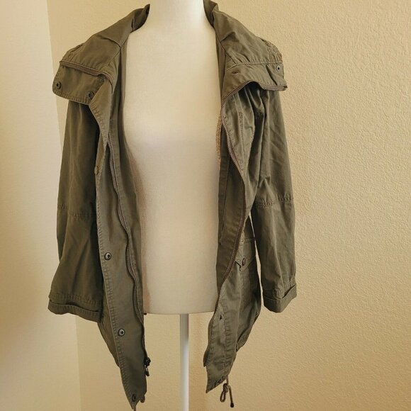 Marc New York Military Cargo Trench  jacket Size S - Picture 3 of 11